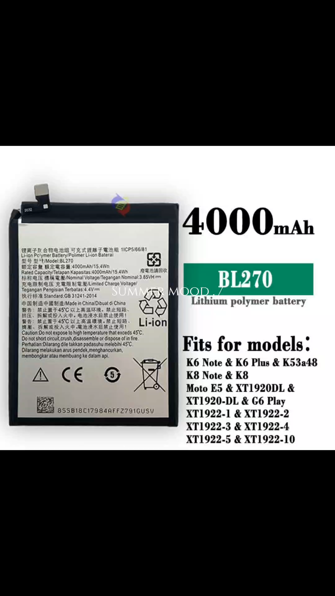 Bl270 Battery Model Lenovo Mobile Battery 4000mah Price Lenovo