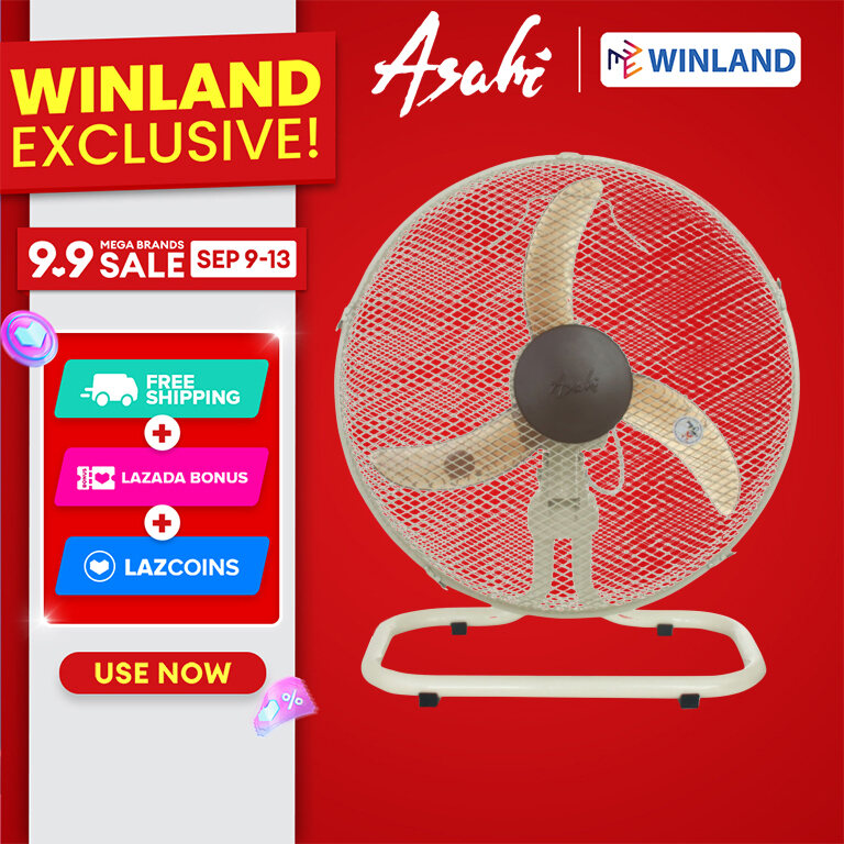 Winland Floor Fan Asahi Electric Fan - Child-Safe Fan