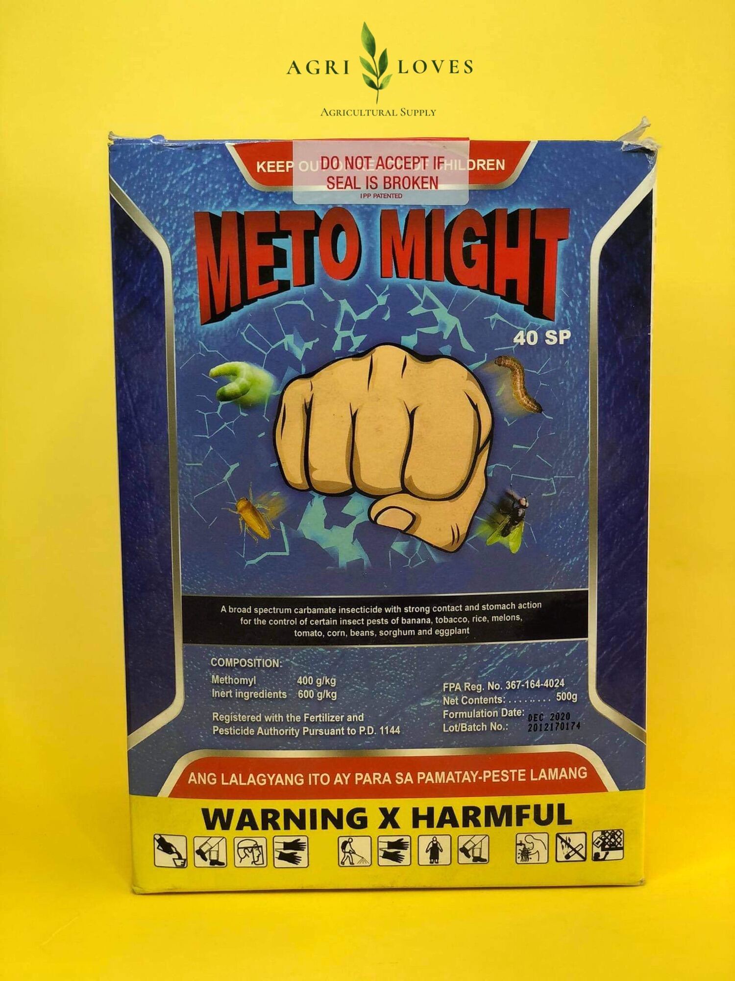 Meto Might 40 SP Methomyl Insecticide (500 grams) | Lazada PH