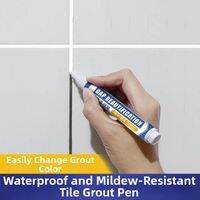 Defasilk | Waterproof Anti-mildew Tile Grout Pen for Kitchen Bathroom Floor Wall Grout Color Change Repair Sealing Pen Easy Application