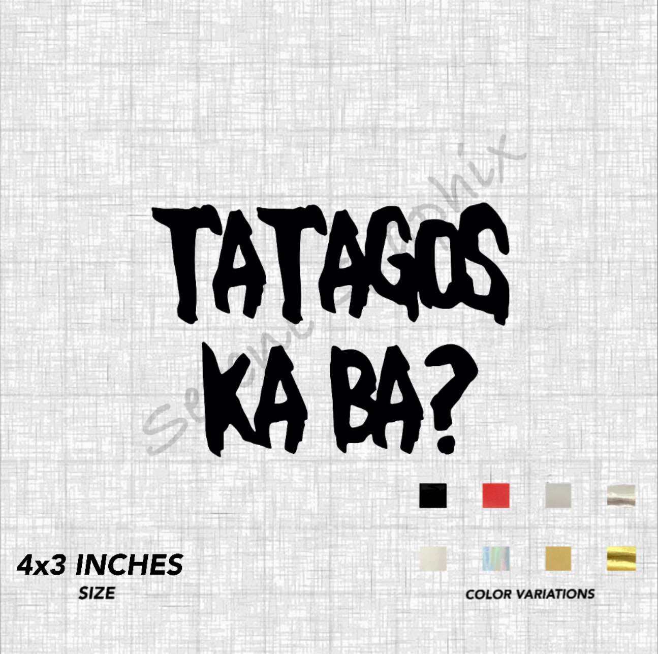 Kupal Ka Ba Boss Sticker: Waterproof, 2X5 Inches, Fully Laminated