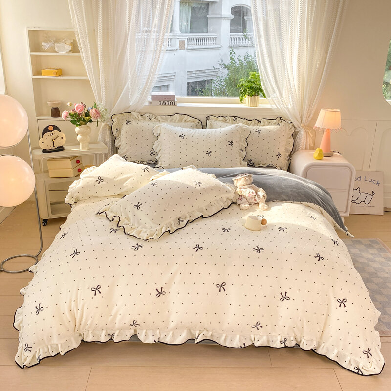 yem | Soft Warm Flannel Bedding Set 4 Pieces - Brand Yem Presyo 1,941 Piso*Libreng Shipping