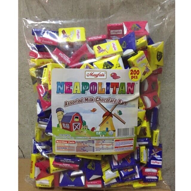Neapolitan 200pcs Mayfair Assorted Milk Chocolate Bars Lazada PH