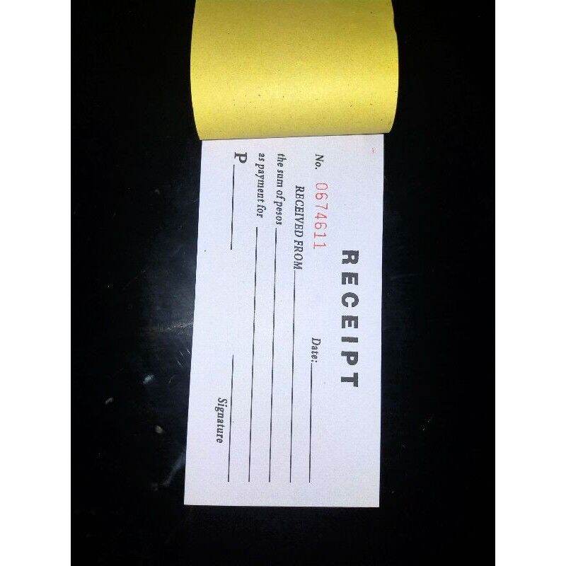 Acknowledgment/Cash Carbonized Receipts (10 PADS)