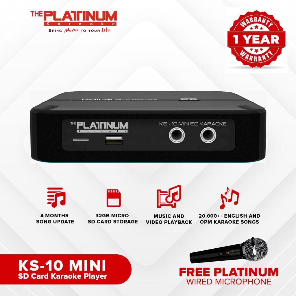 Platinum KS10 Mini SD Karaoke Player over 17k songs