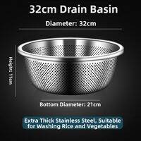 BAIXITANG | Heavy Duty Stainless Steel Kitchen Strainer Basket