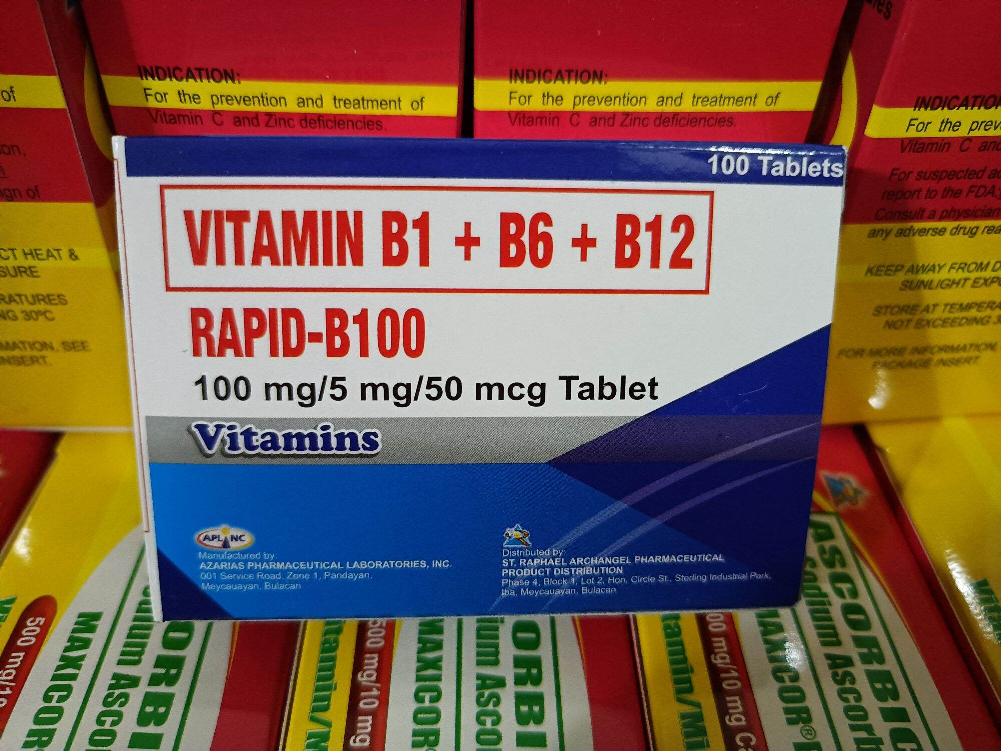 Vitamin B complex  100 tablets