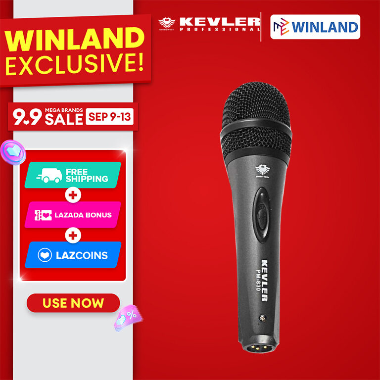 Kevler by Winland PM-830 Professional Wired Microphone Mic