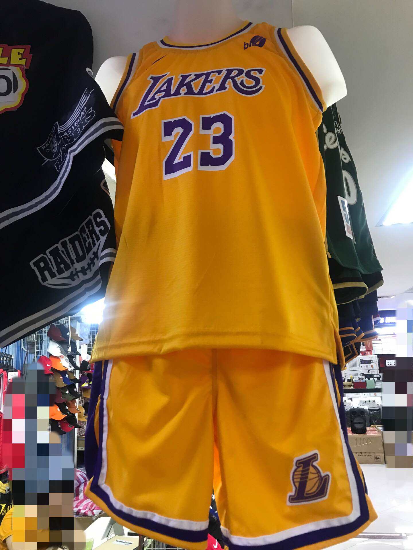 Amdrabola Lakers Lebron James Children's Basketball Jersey Kit