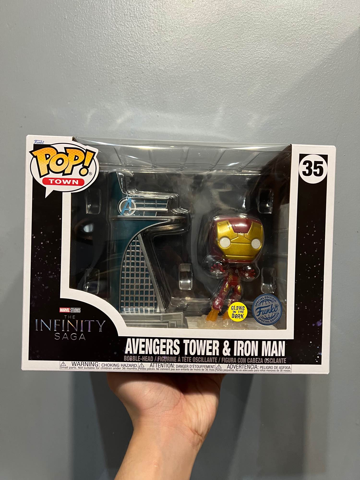 Buy Pop! Town Avengers Tower & Iron Man (Glow) at Funko.