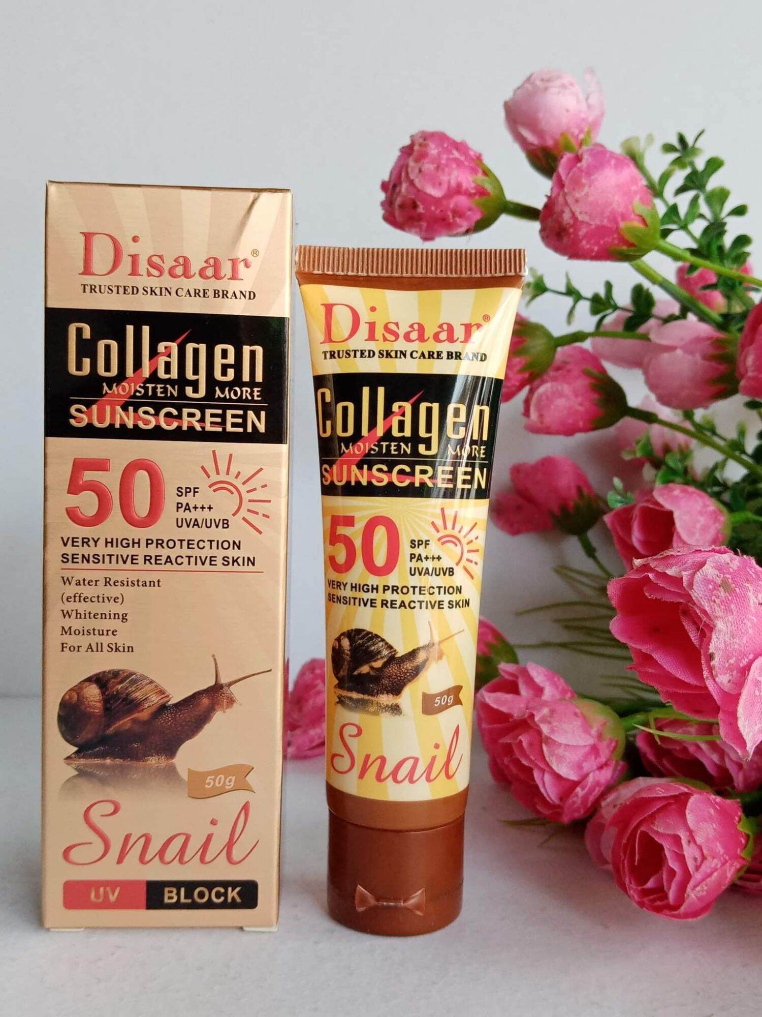 disaar collagen sunscreen snail review