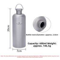 Boundless Voyage | Outdoor Portable Large Capacity Sport Water Bottle 600ml