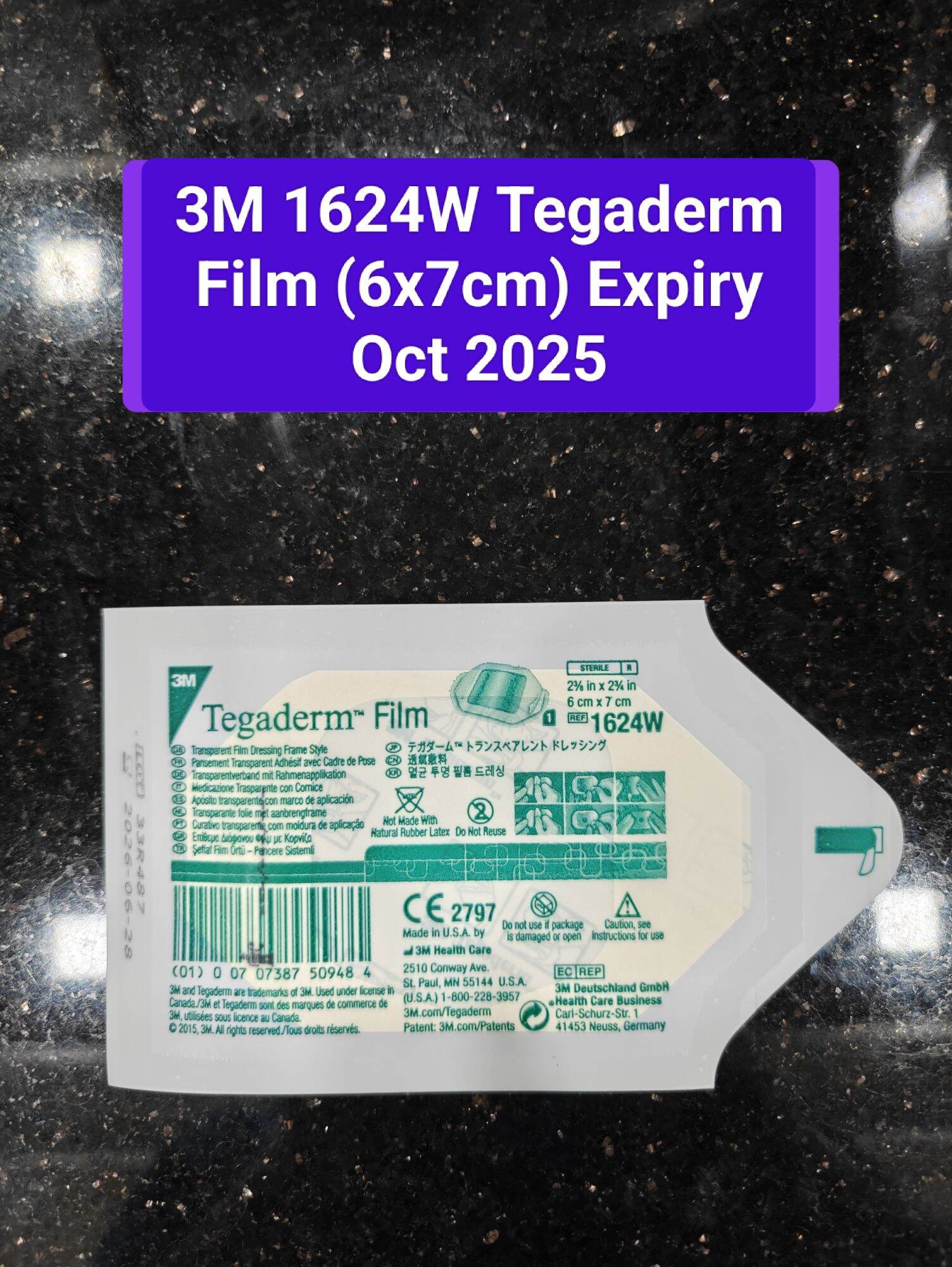 3M 1624W / 1626W Tegaderm Transparent Film Dressing / Band-Aid Tegaderm ...
