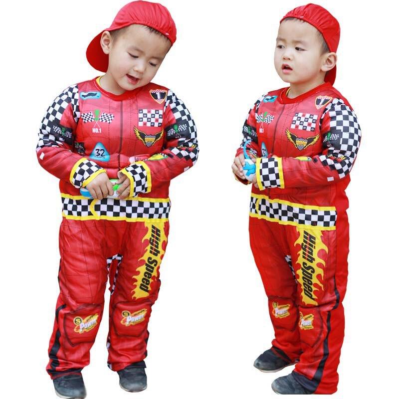 racing cars printend muscle costumes for kids ,full bodysuit .with cap 110yrs old Lazada