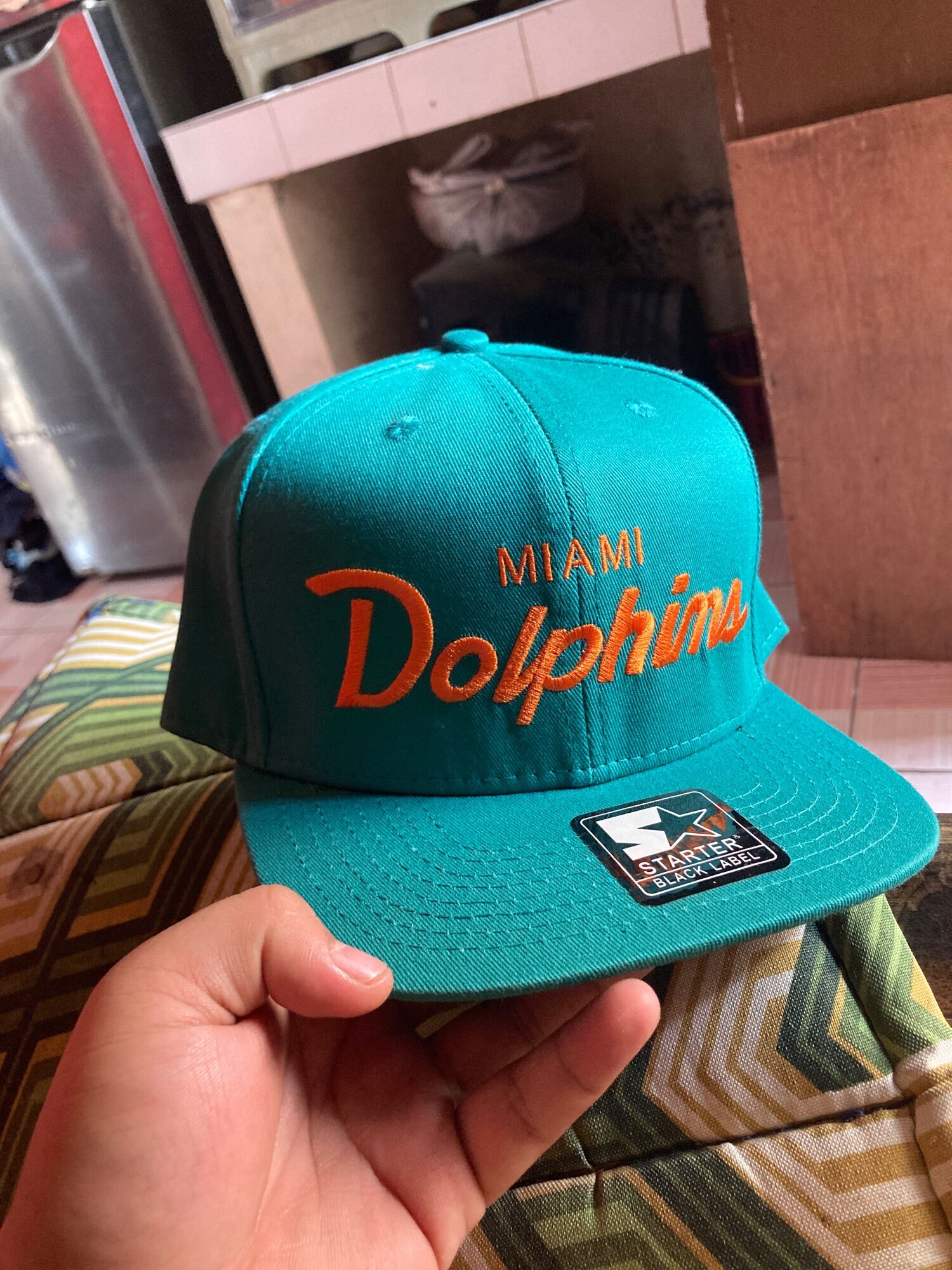 Miami Dolphins Starter Hat - Vintage Snapback Warehouse %