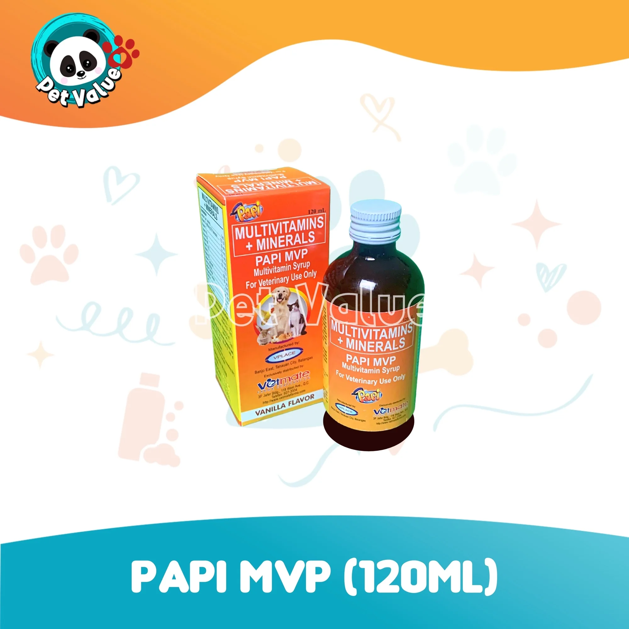 Papi MVP Multivitamins Syrup for Pets