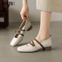 DUSTO | Vintage French Mary Jane Shoes T-strap Mid-heel