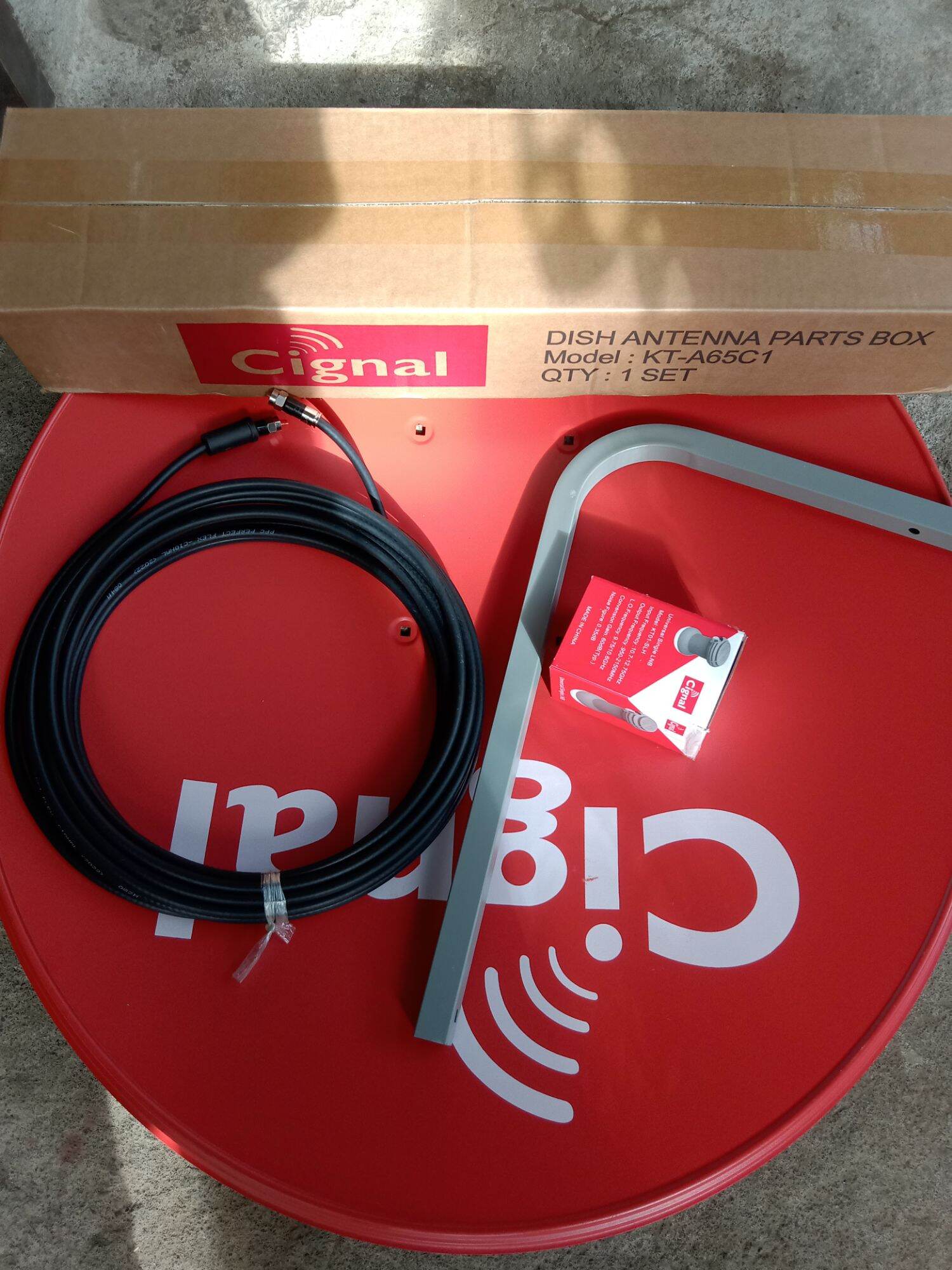 CIGNAL DISH Free 10 meters, LNB. Lazada PH