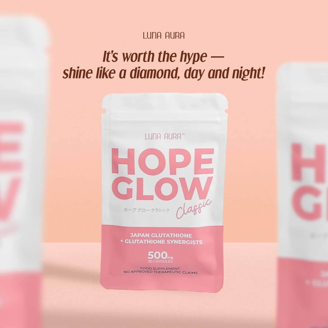 LUNA AURA HOPE GLOW L-GLUTATHIONE/LUNA AURA SUPER MINI/BEAUTY LEAN COFFEE  DREAM OF ME HOPE GLOW CRYSTAL Multi-Pack Glutathione Capsules 30-Day Supply  Beauty Supplement - Lazada | Lazada PH