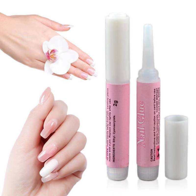 2g pink Nail Fast Drying Alse Art Tips Acrylic Glue