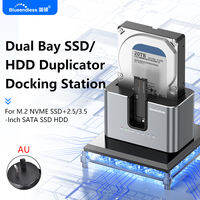 Blueendless | Blueendless Offline Clone Function M.2 NVME to SATA 2.5 3.5 2.5/3.5 Inch SSD HDD Duplicator Docking Station Enclosure Adapter