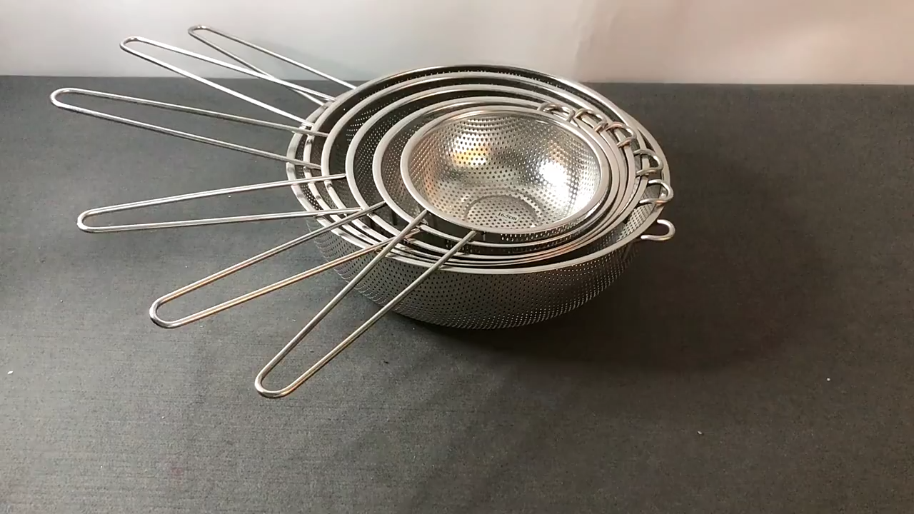 Pangsala Mesh Strainer Stainless Steel Salaan Kitchen Noodle Colander Sieve ...
