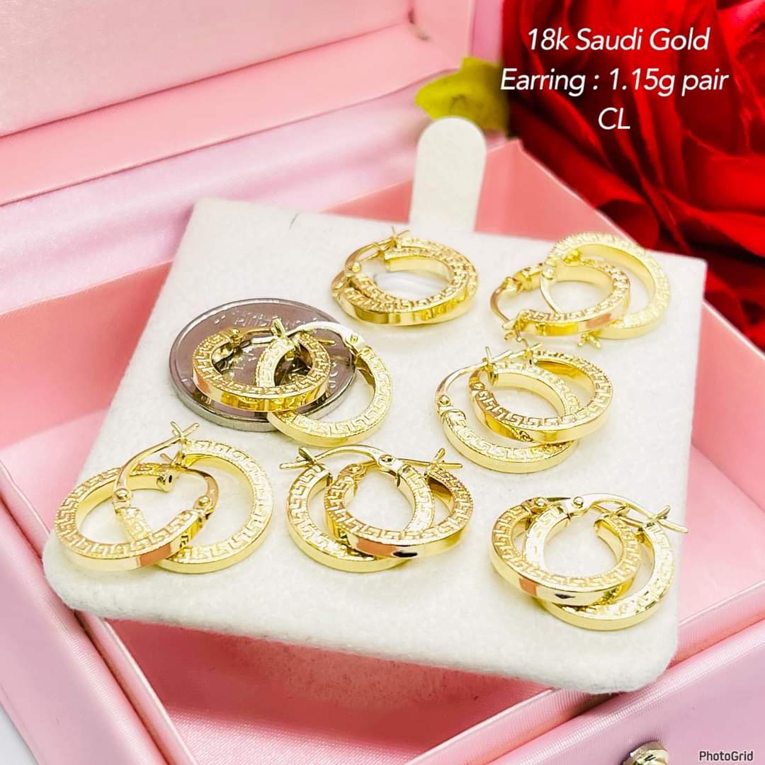 18k Saudi Gold Earring | Lazada PH