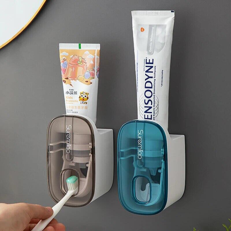 1 PCS Automatic Toothpaste Dispenser Bathroom Accessories Wall Mount ...