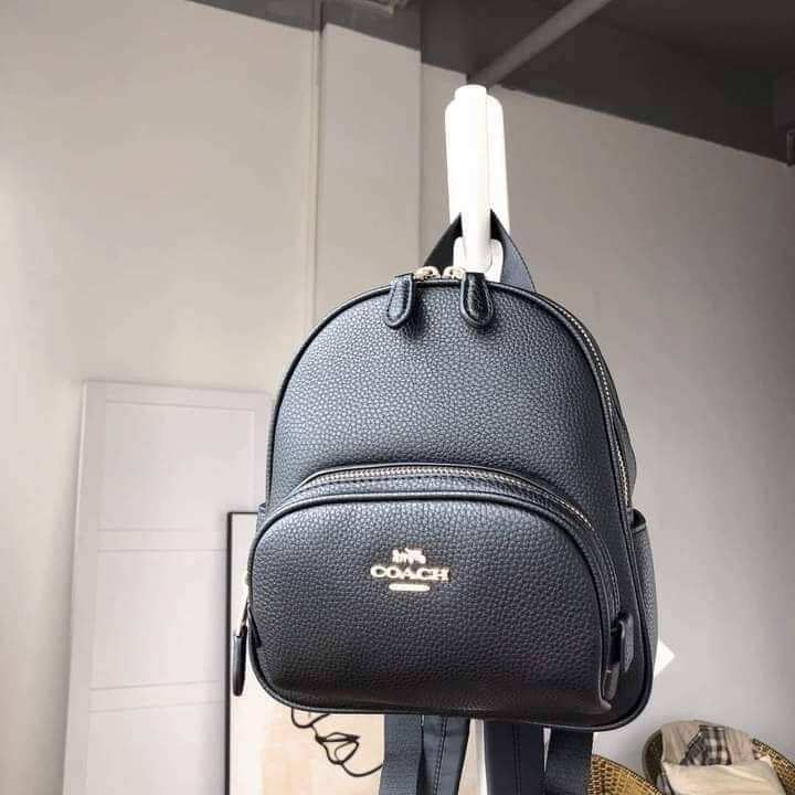 Coach small hot sale black backpack