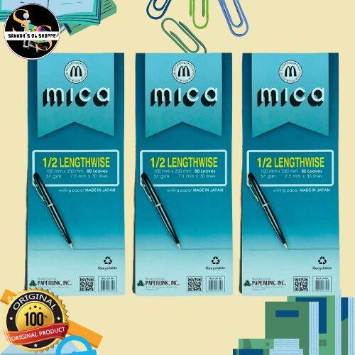 Mica Intermediate Pad 1/4 Quiz Pad 1/2 Crosswise 1/2 lengthwise (SOLD PER PAD)