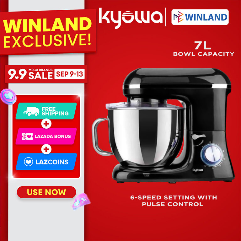 KYOWA 6-Speed Stand Mixer with Accessories for Baking