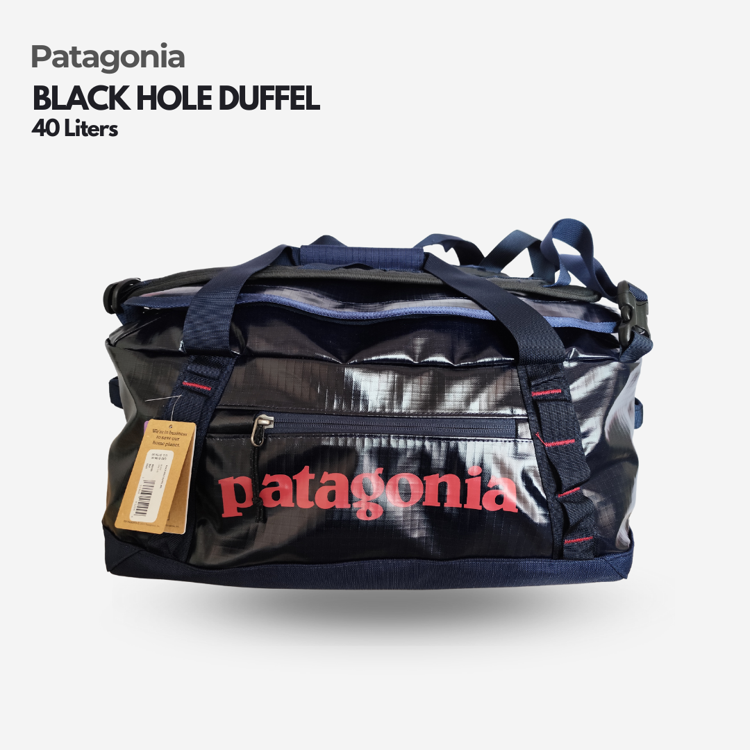 Patagonia Black Hole Duffel 40L Black Navy Aqua Lazada Lazada PH
