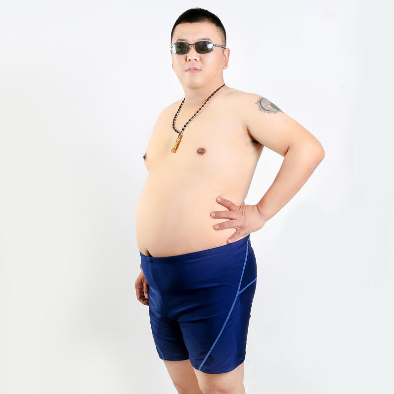 Fat man in hot sale swim shorts