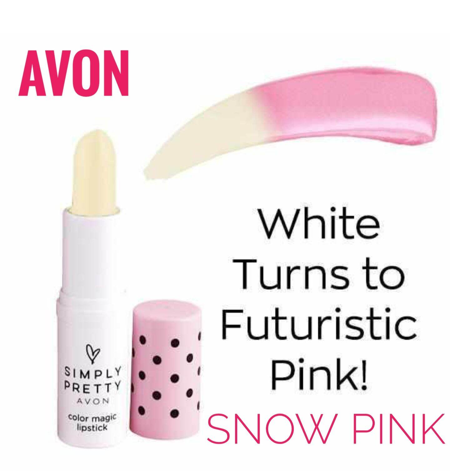 avon snow pink magic lipstick