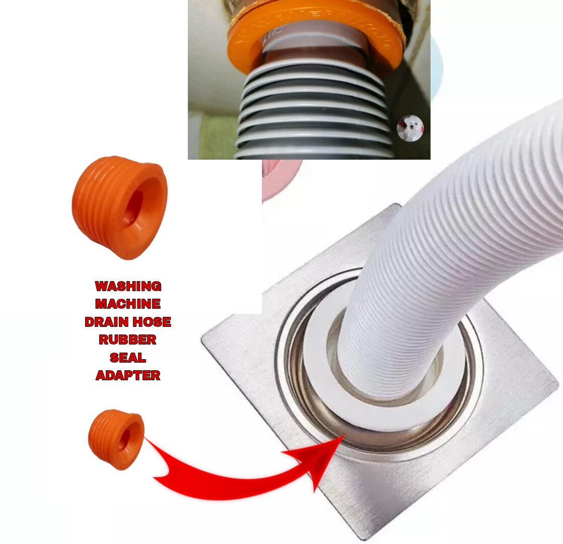 Washing Machine Drain hose Rubber seal adapter Drain Pipe Sewer Seal Lazada PH