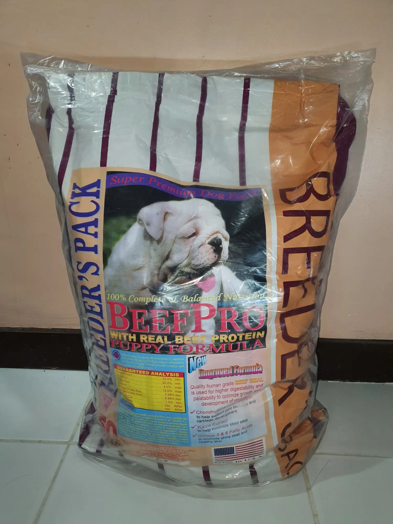 Beef pro puppy repacked and freshly sealed 1kg