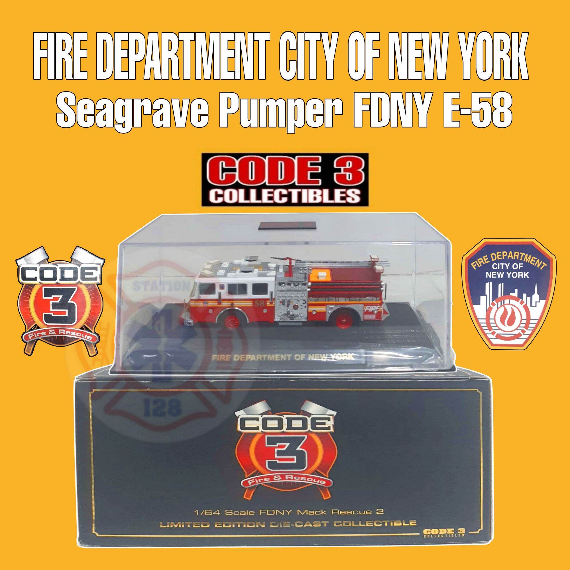 Code 3 FDNY Engine 68 Yankees™ Seagrave Pumper (12831)