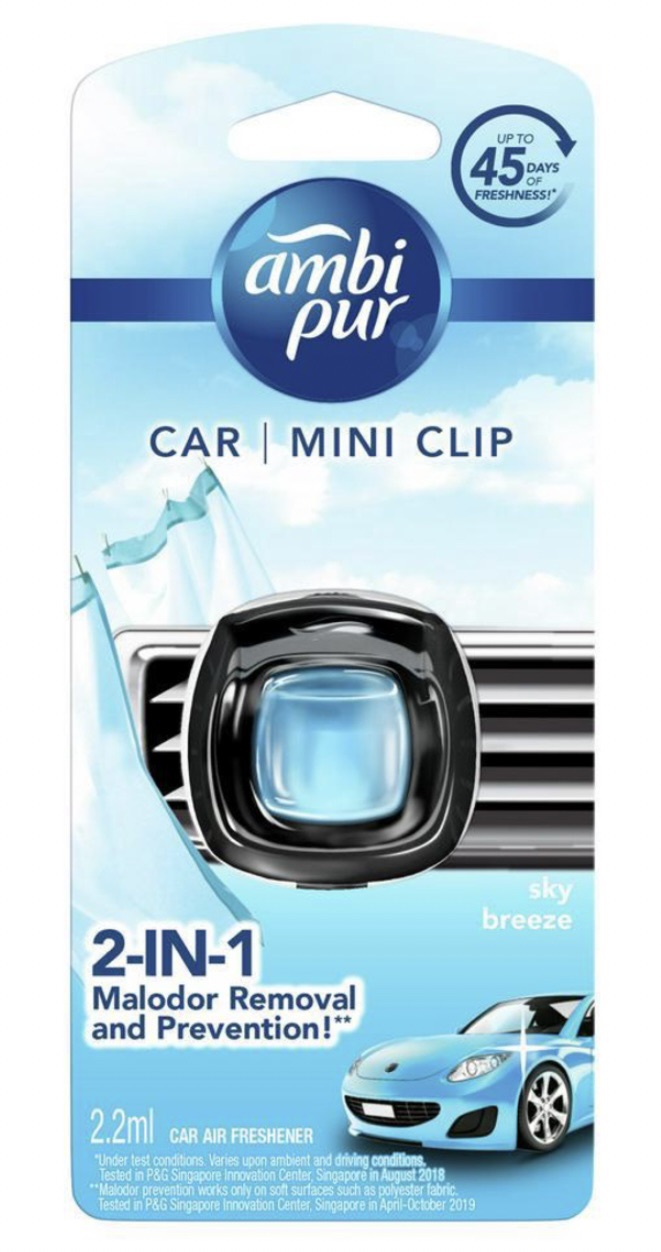Get 45 days of freshness with @ambipur.ph Car Mini Clip with 2 in 1 Ma