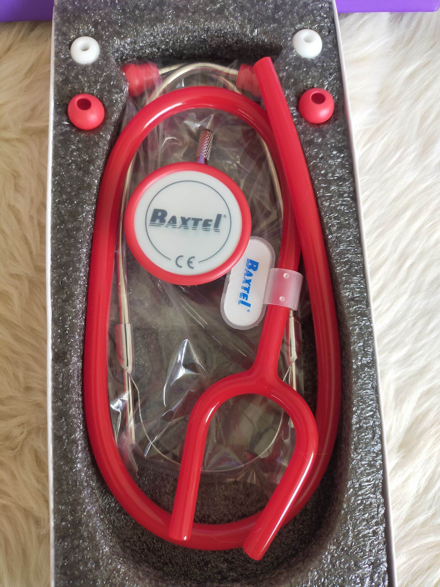 Baxtel Deluxe Stethoscope Red