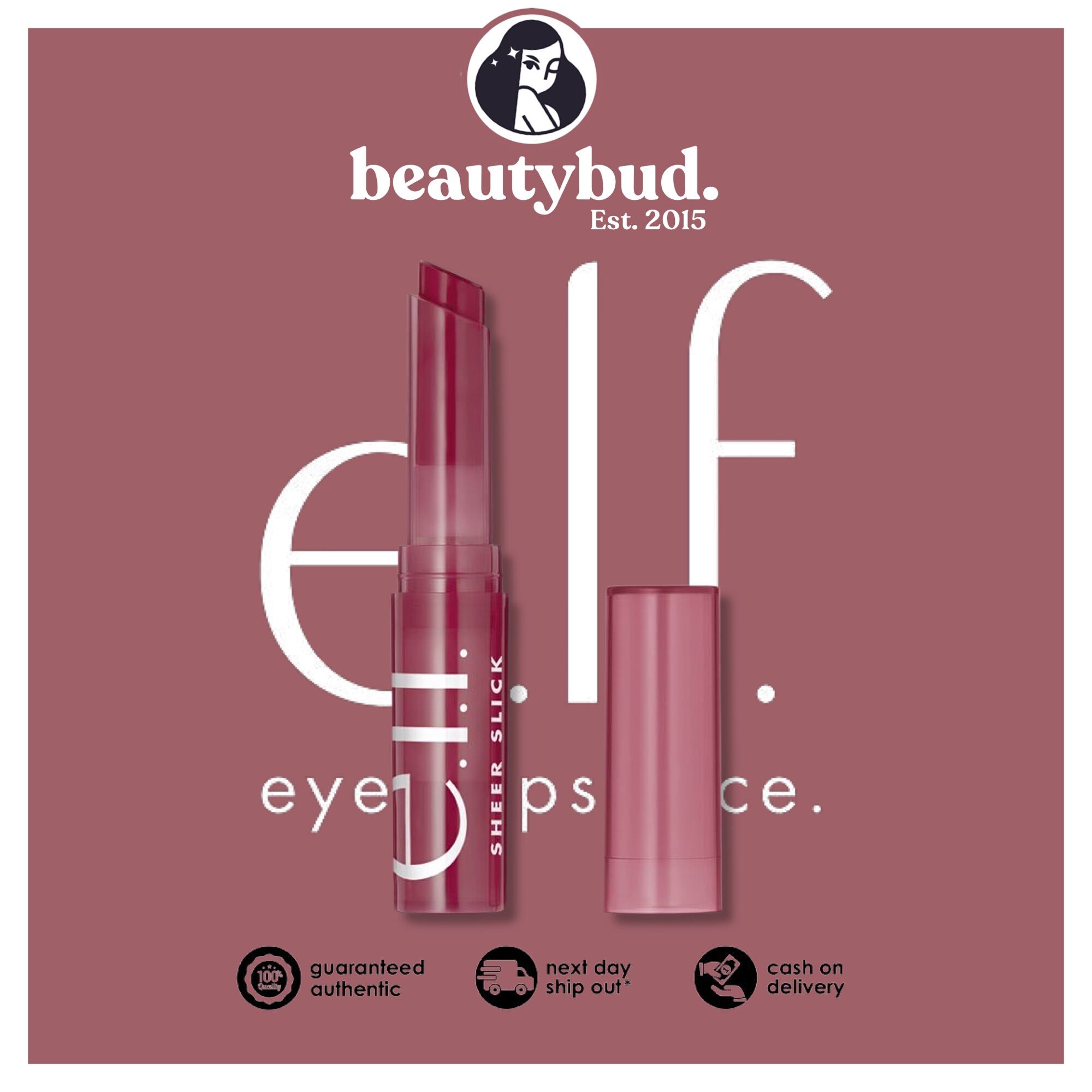 Elf Sheer Slick Lipstick in Black Cherry [Dupe for C*linique Black