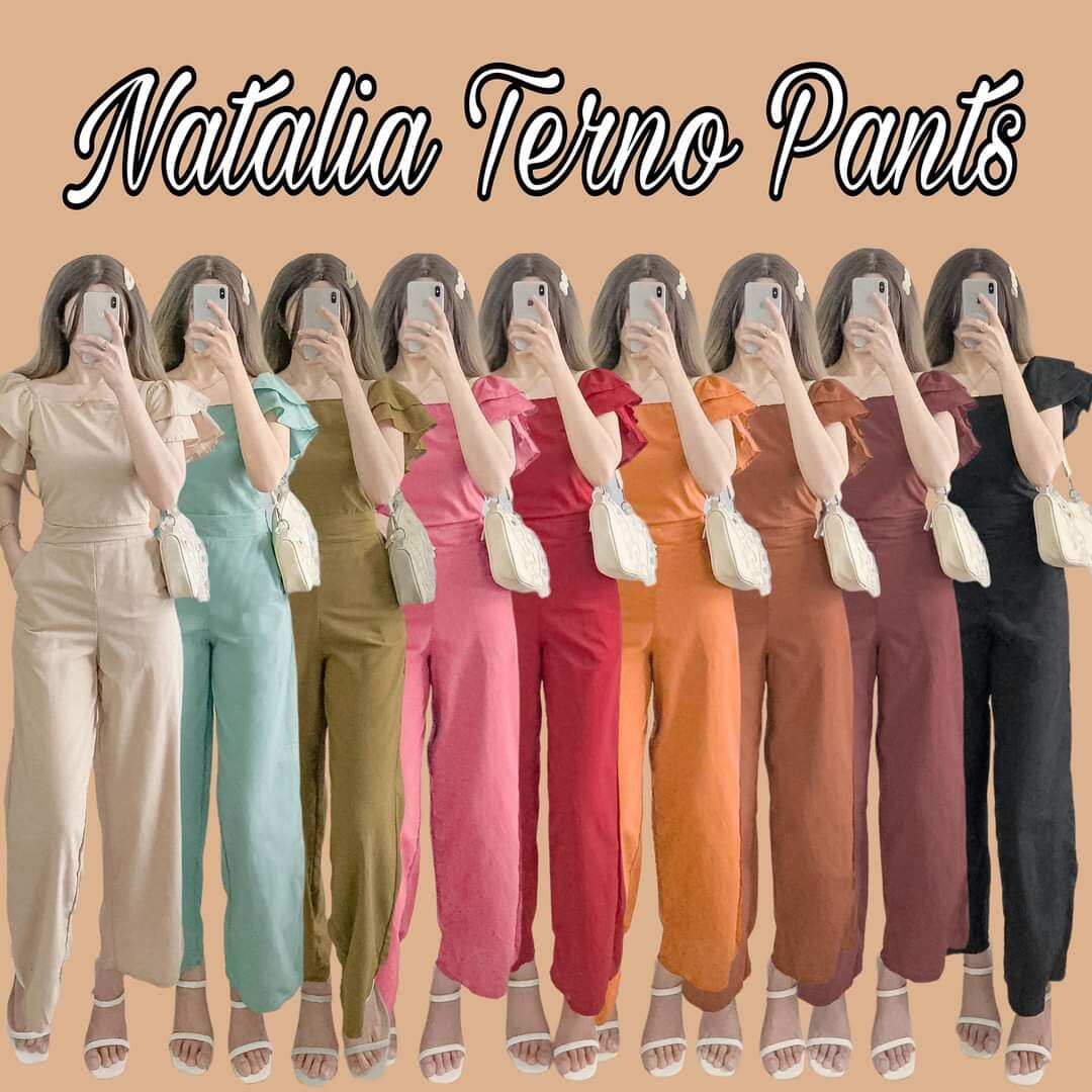 JSP NATALIA TERNO PANTS - COORDS FOR WOMEN - TERNO PANTS - COORDS -  OFFSHOULDER TERNO PANTS - GIRLS CLOTHING g38-42