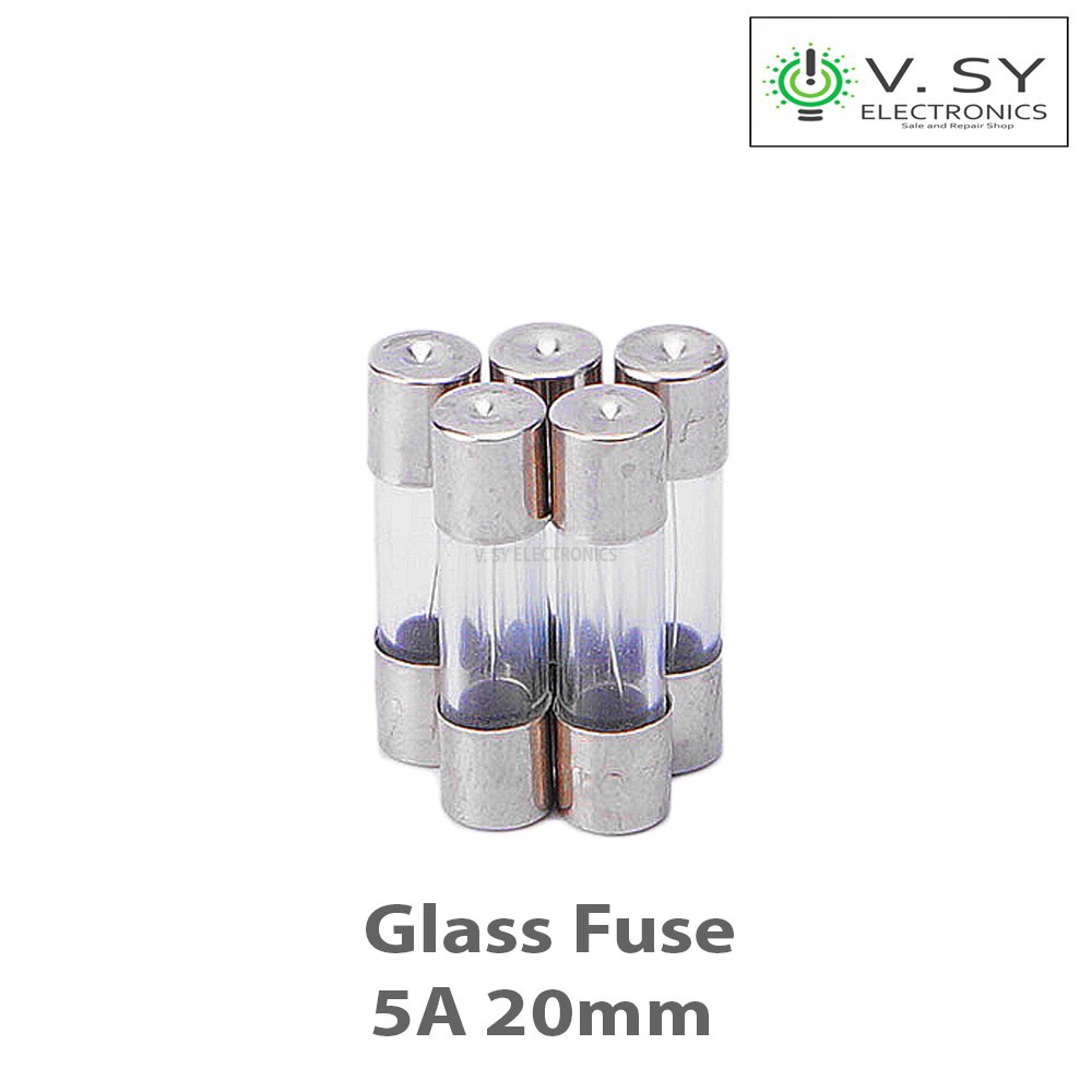 1.5A Homyl Pack of 100 pcs Fast-Blow Fuse 250V Glass Fuses 5 x 20 mm 