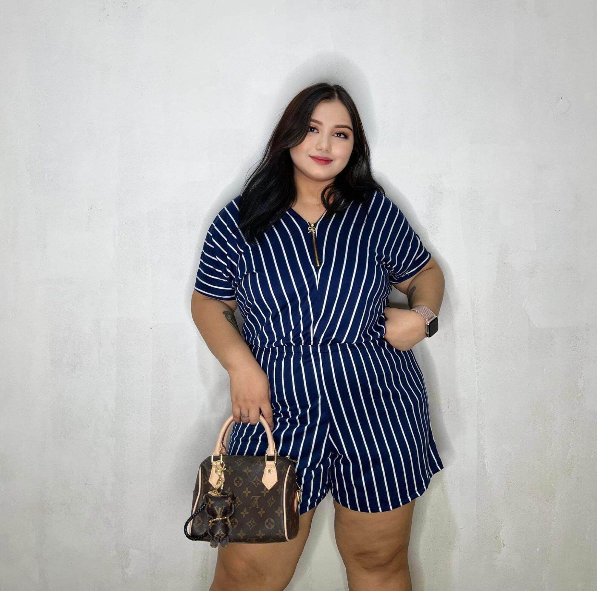 PLUS SIZE ROMPER SHORTS STRIPES Lazada PH