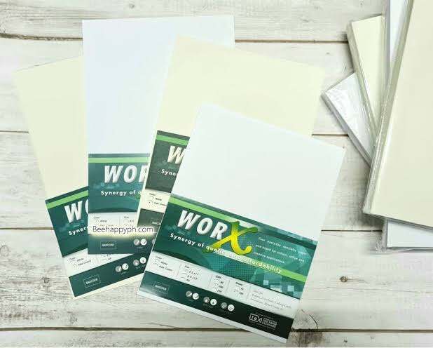 SG Worx Board Bond Paper Short /A4 size 10 PCs/pack. 