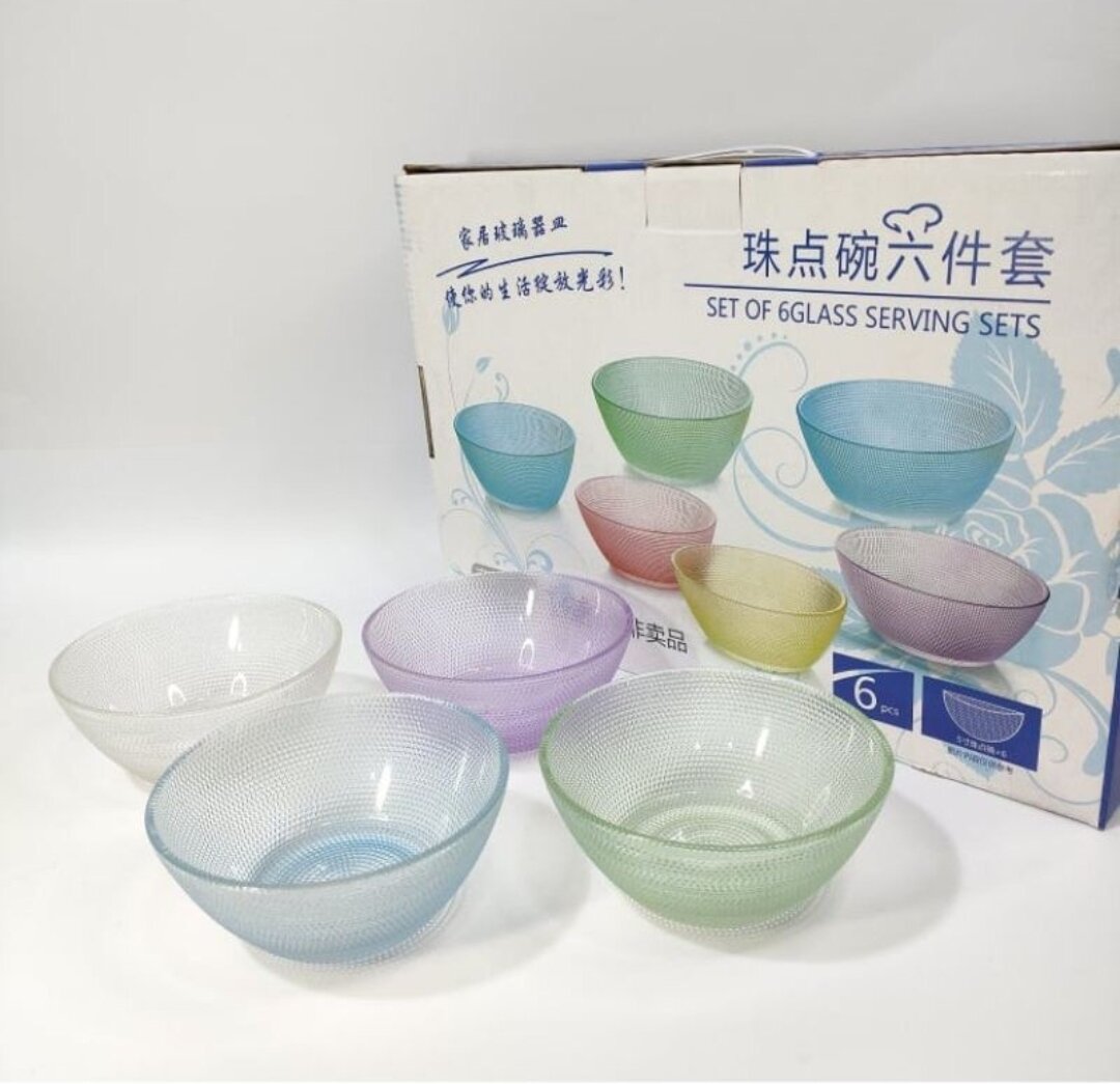 6 IN 1 GLASS BOWL SET Lazada PH