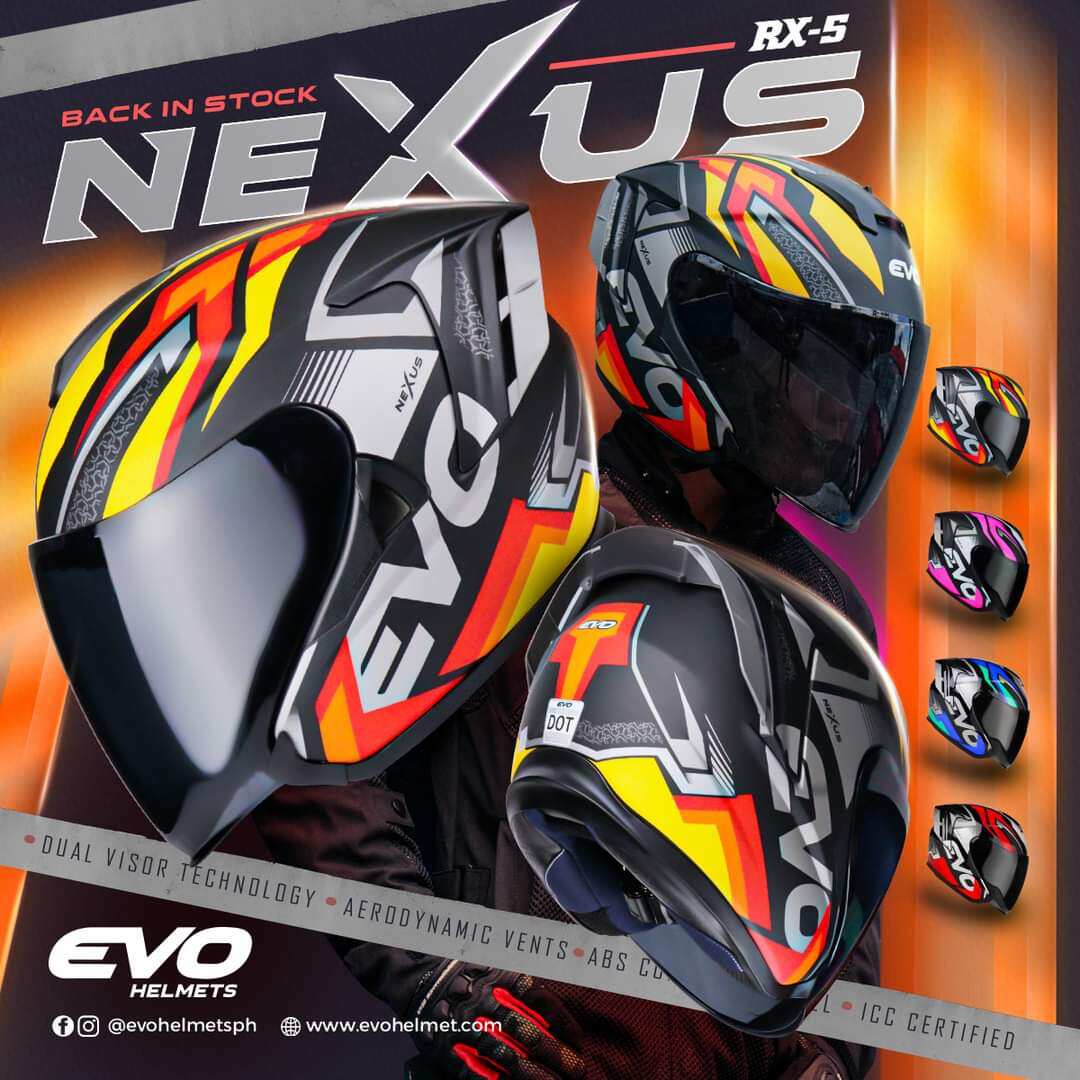 EVO RX5 NEXUS HALF FACE DUAL VISOR HELMET Lazada PH