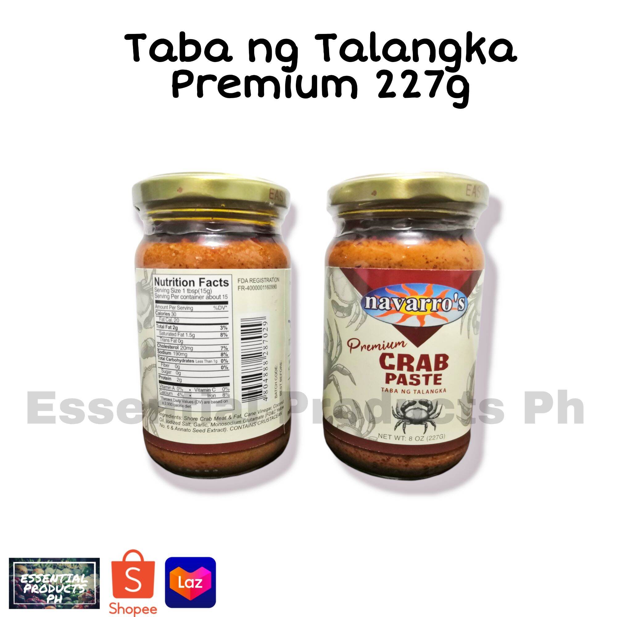 Navarro's Premium Crab Paste ( 100 Concentrated) 227grams Lazada PH