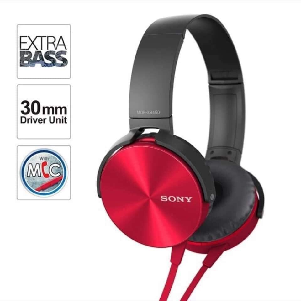 Sony XB450 Extra Bass Stereo Over the Ear Headphones With Mic