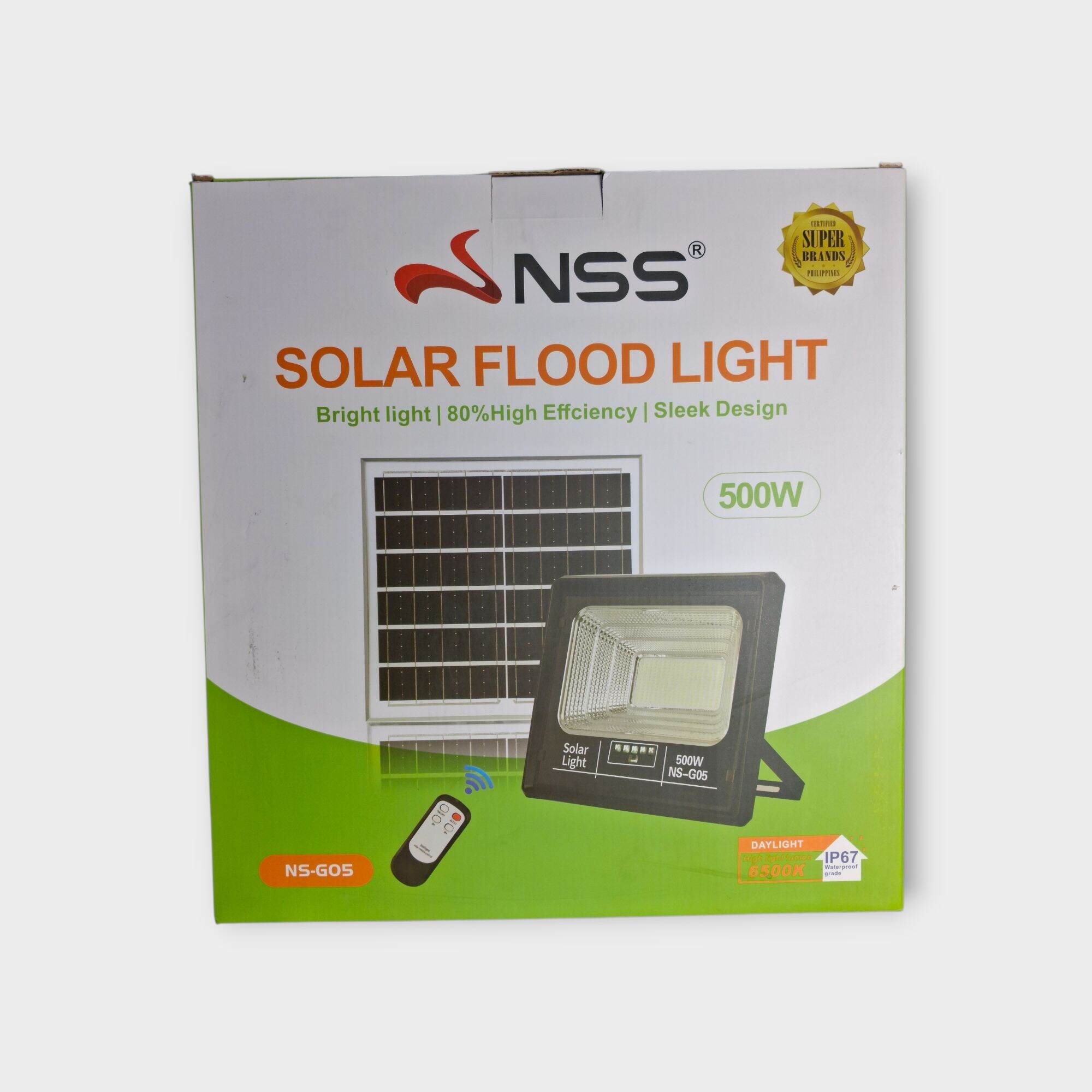 NSS Heavy-Duty Solar Flood Light with Solar Panel (NS-G Series)