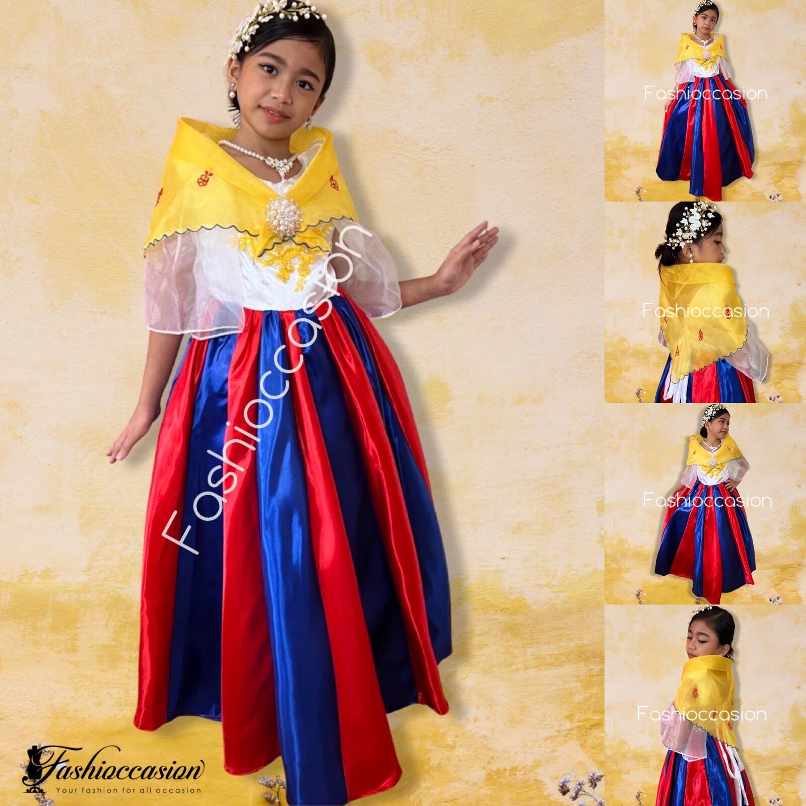 Maria Clara Inspired Filipiniana Costume for Kids Lazada PH